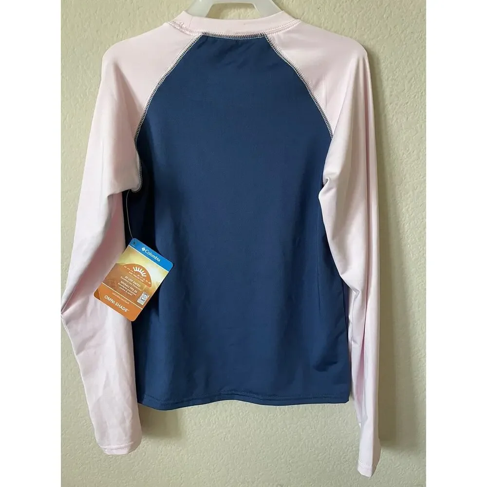 Columbia Omni Shade Sun Protection UPF 50 Long Sleeve Rash Guard Youth Size S 8
